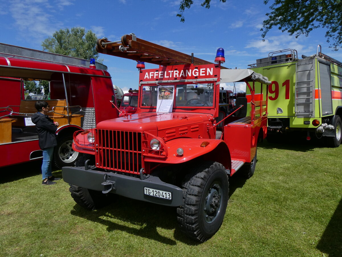 (263'092) - Feuerwehr, Affeltrangen - TG 120'413 - Dodge am 25. Juni 2024 in Arbon, Arbon Classics