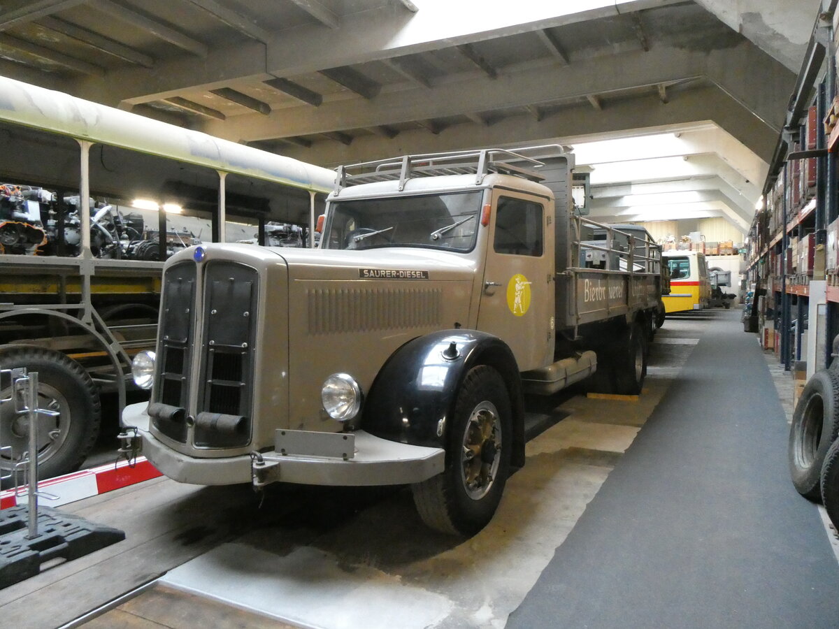 (264'036) - Schtzengarten, St. Gallen - Nr. 6 - Saurer am 27. Juni 2024 in Arbon, Saurermuseum Depot