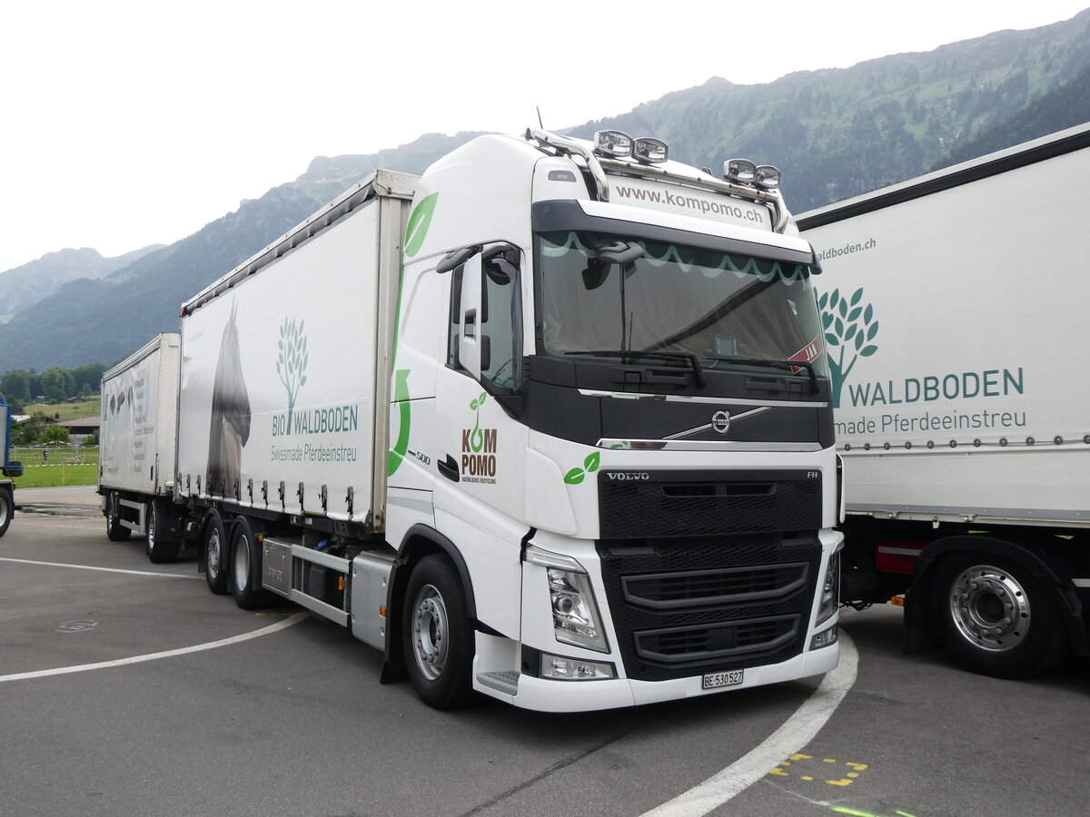 (264'113) - Kompomo, Neuenegg - BE 530'527 - Volvo am 29. Juni 2024 in Interlaken, Flugplatz