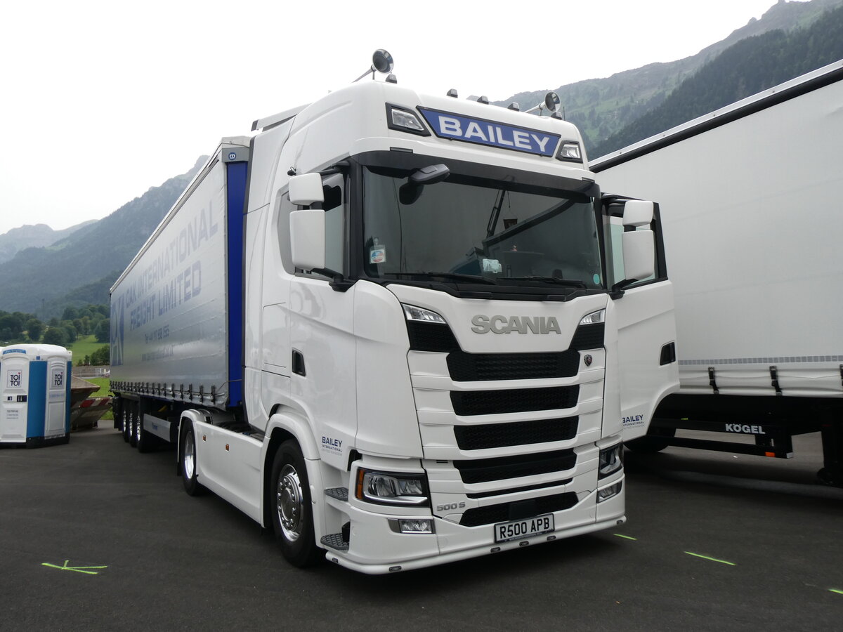 (264'120) - Bailey - R500 APB - Scania am 29. Juni 2024 in Interlaken, Flugplatz