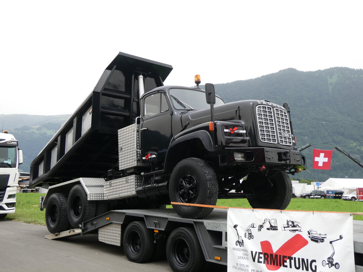 (264'133) - Saurer am 29. Juni 2024 in Interlaken, Flugplatz