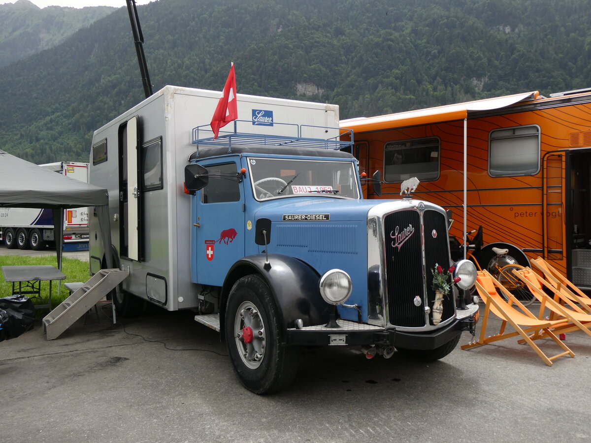 (264'144) - Saurer am 29. Juni 2024 in Interlaken, Flugplatz