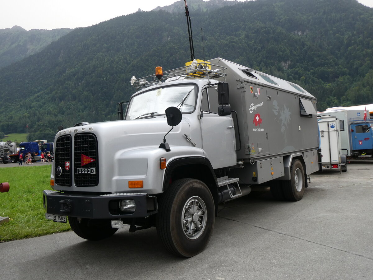 (264'146) - Saurer - BE 85'745 - am 29. Juni 2024 in Interlaken, Flugplatz