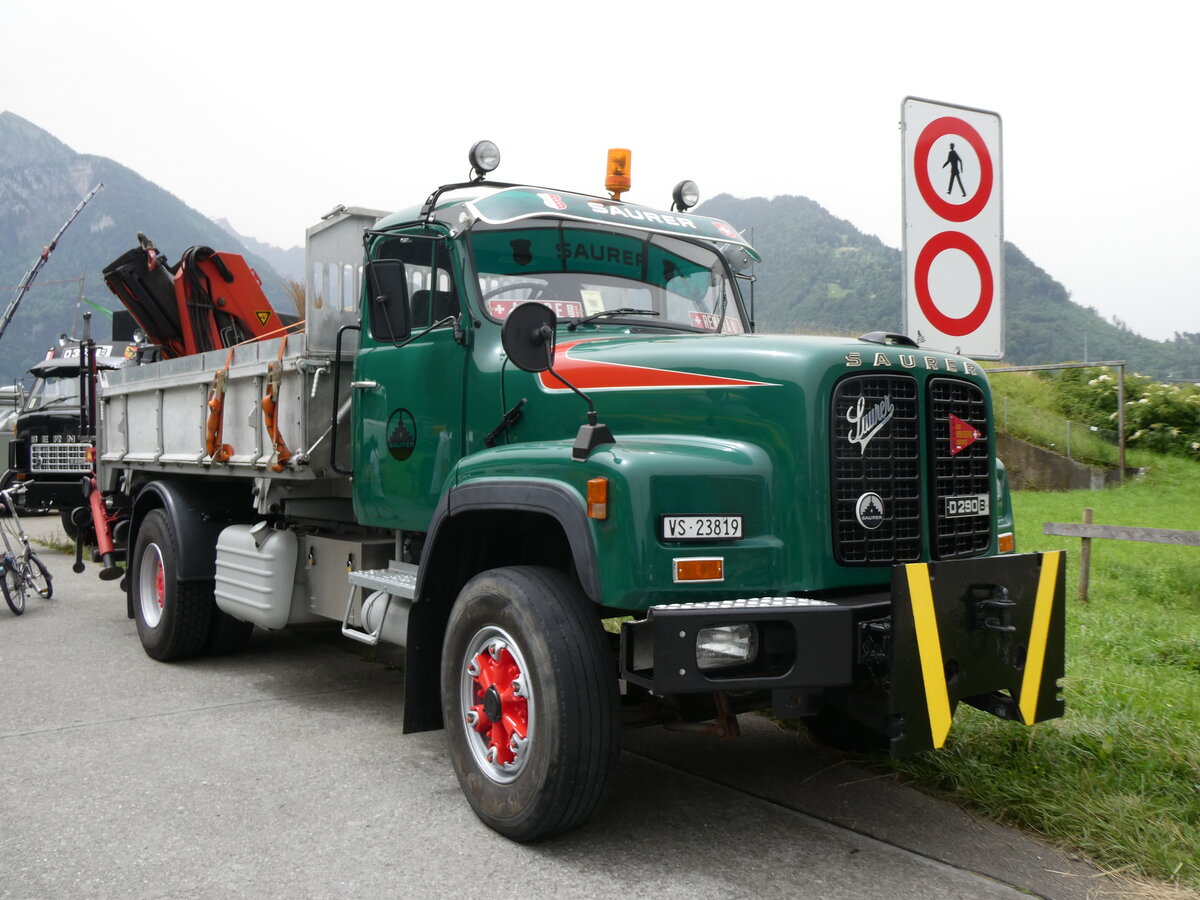 (264'156) - Saurer - VS 23'819 - am 29. Juni 2024 in Interlaken, Flugplatz