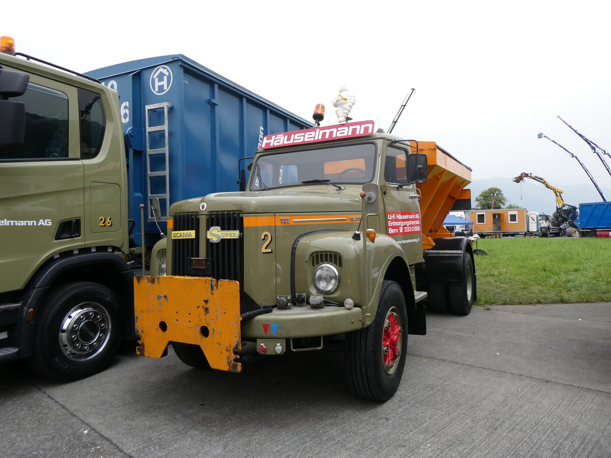 (264'169) - Huselmann, Bern - Nr. 2 - Scania am 29. Juni 2024 in Interlaken, Flugplatz