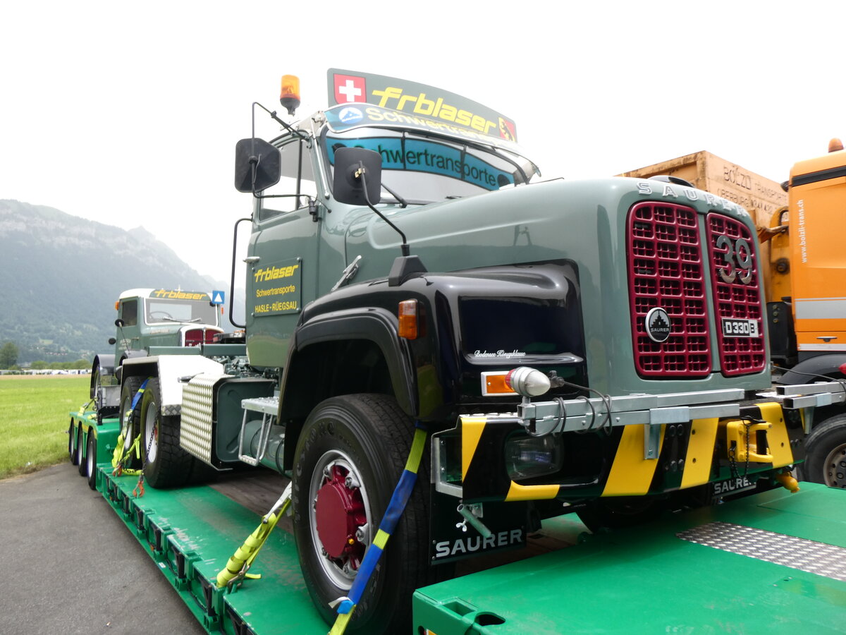 (264'179) - Blaser, Hasle-Regsau - Nr. 39 - Saurer am 29. Juni 2024 in Interlaken, Flugplatz