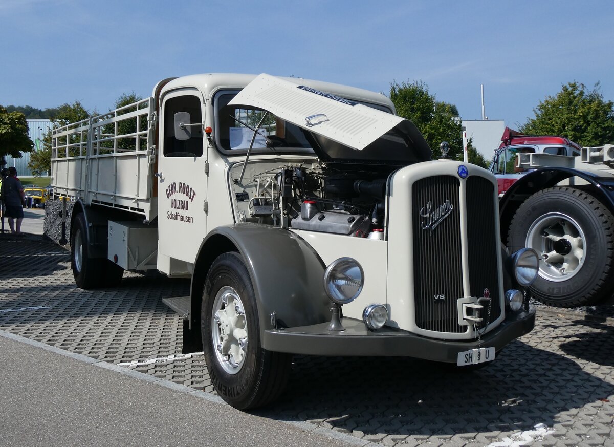 (266'382) - Roost, Schaffhausen - SH 8 U - Saurer am 31. August 2024 in Oberkirch, CAMPUS Sursee