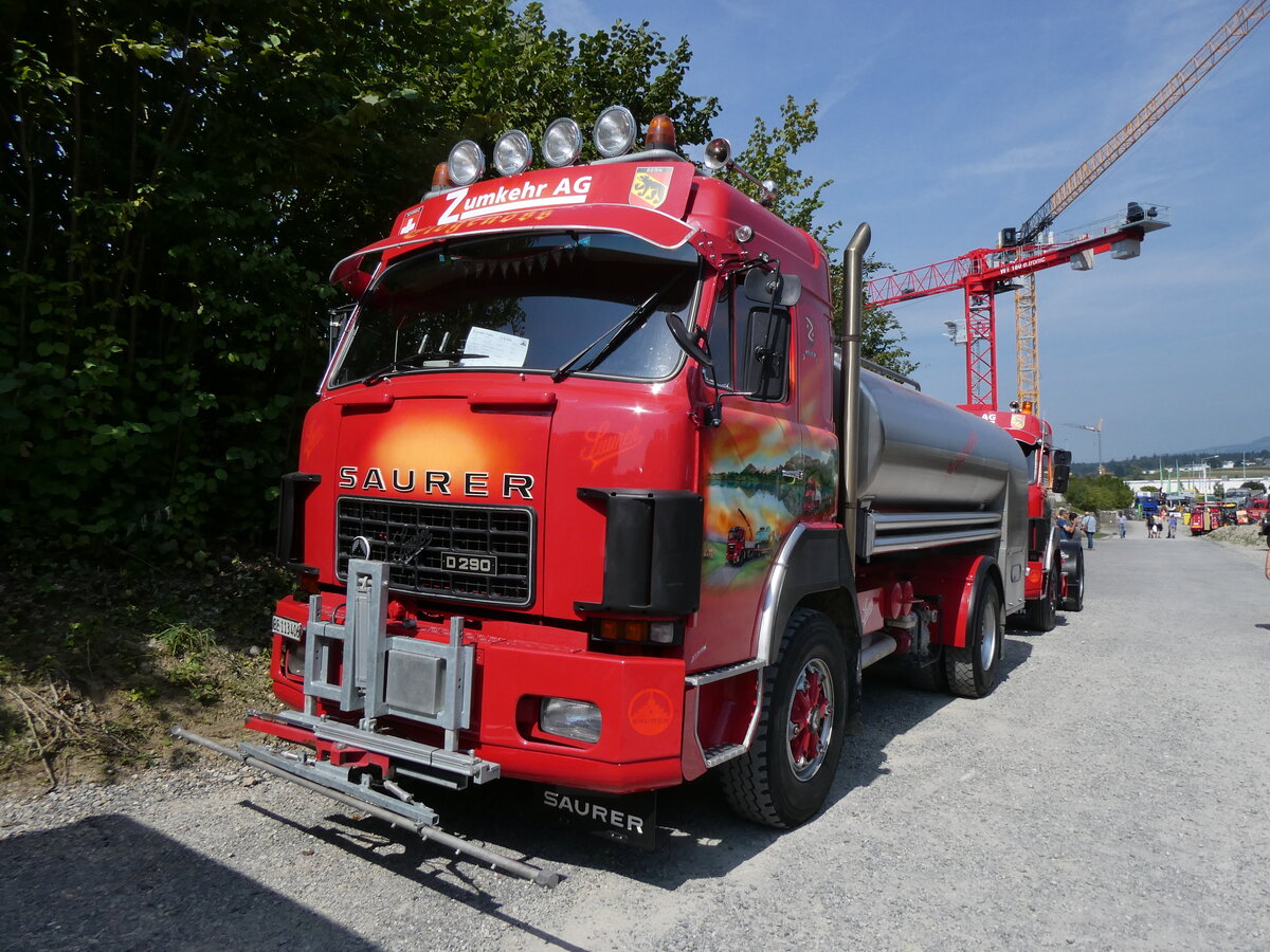 (266'394) - Zumkehr, Frutigen - BE 113'406 - Saurer am 31. August 2024 in Oberkirch, CAMPUS Sursee