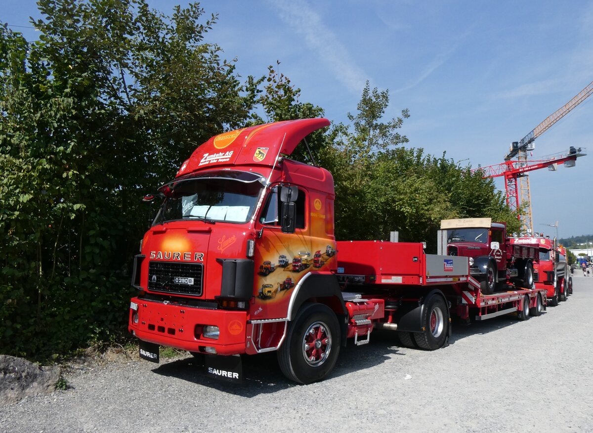 (266'395) - Zumkehr, Frutigen - BE 281'759 - Saurer am 31. August 2024 in Oberkirch, CAMPUS Sursee