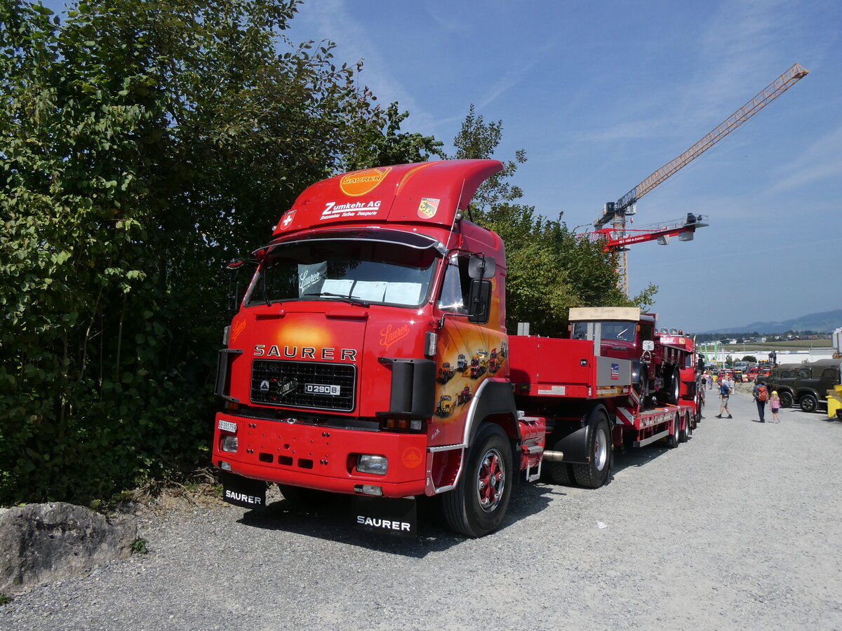 (266'396) - Zumkehr, Frutigen - BE 281'759 - Saurer am 31. August 2024 in Oberkirch, CAMPUS Sursee