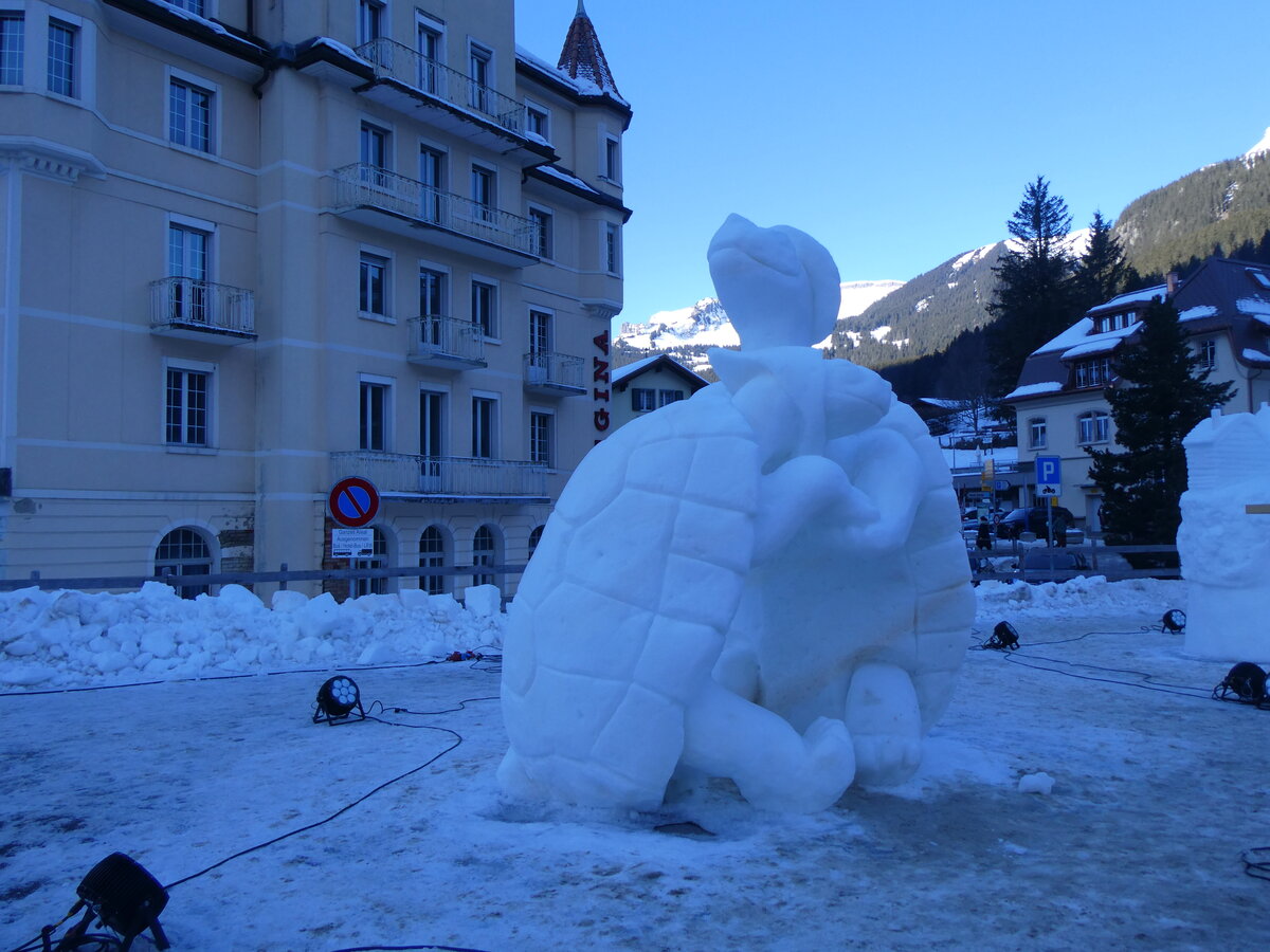 (271'306) - World Snow Festival am 18. Januar 2025 beim Bahnhof Grindelwald