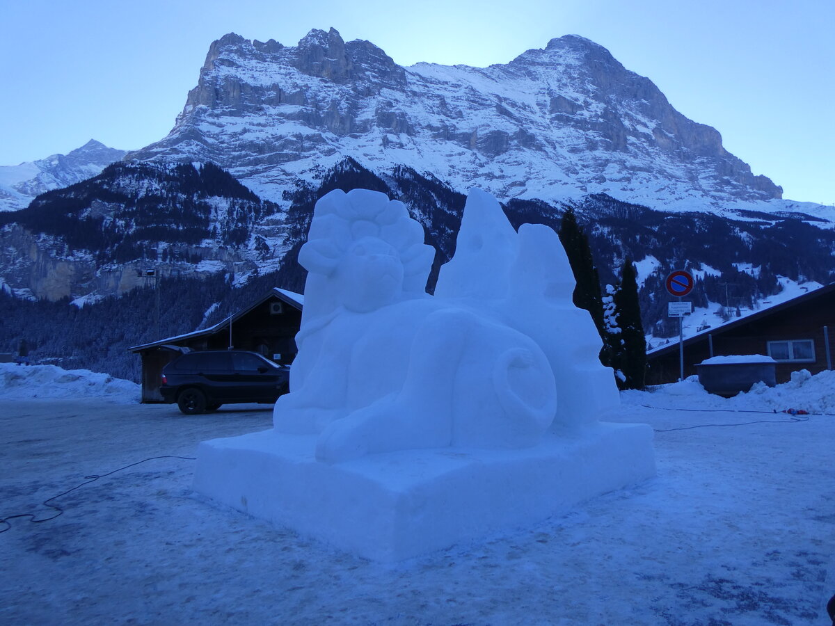 (271'308) - World Snow Festival am 18. Januar 2025 beim Bahnhof Grindelwald