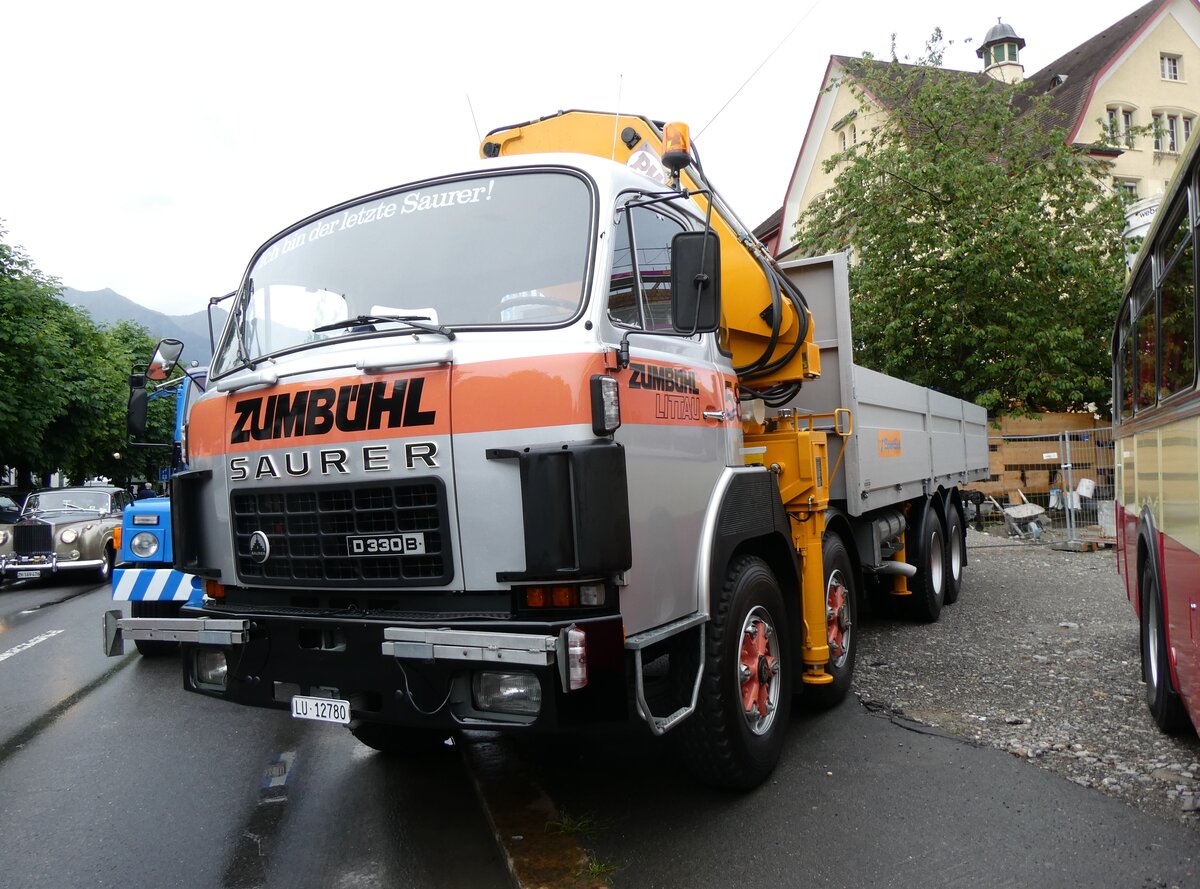(276'359) - Zumbhl, Littau - Nr. 58/LU 12'780 - Saurer am 7. Juni 2025 in Sarnen, OiO