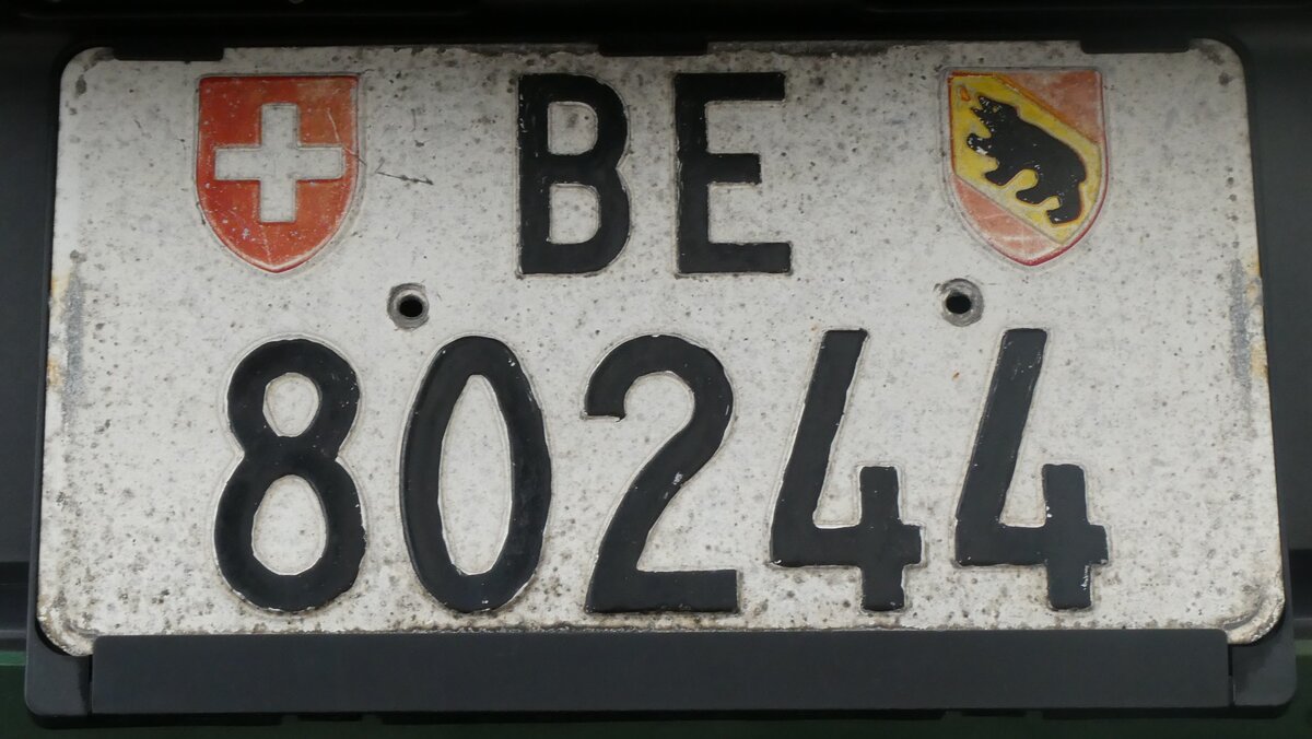 (282'686) - Schweizer Autonummer - BE 80'244 - am 1. Dezember 2025 in Thun-Lerchenfeld