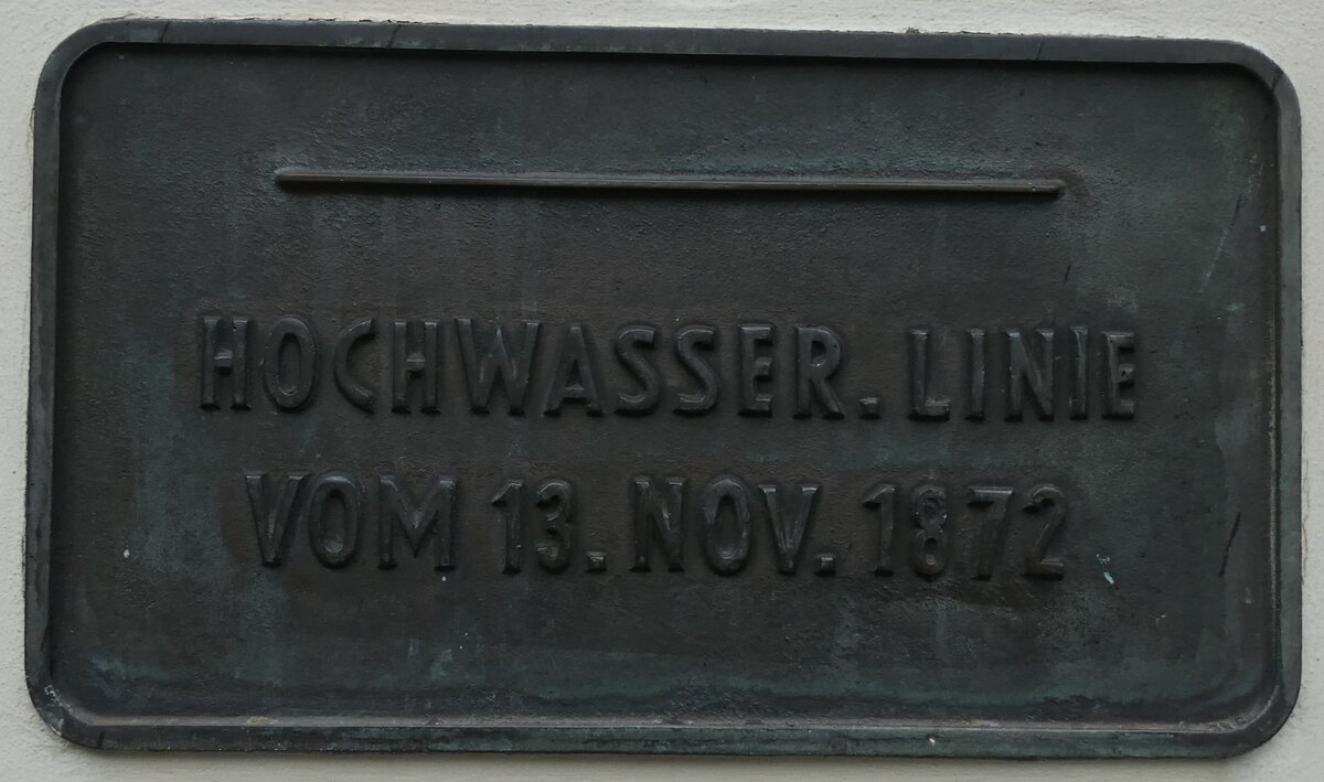 (287'671) - Hochwasserlinie vom 13. November 1872 am 7. Juni 2026 in L�beck