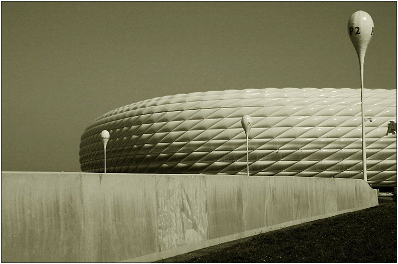 Allianzarena in M�nchen. Architekten: Herzog & de Meuron.