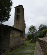 (267'170) - Kirchturm am 18. September 2024 in La Cortinada