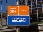 (185'333) - Bus-Haltestelle - Llorts - am 27.