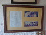 (212'272) - Jimmy Carter, ex US-Prsident besuchte im Jahr 2000 mit seiner Frau das Hotel-Restaurant Los Hroes in Nuevo Arenal (Bild hngt in der Reception; am 24.