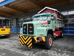 (263'872) - Holdener, Oberiberg - AG 548'329 - Saurer am 22. Juni 2024 in Nfels, FBW-Museum