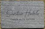 (288'078) - Hotelkarte in Holzimitation als Zimmerschl�ssel am 11. Juni 2026 in Saariselk�, Hotel Santa's