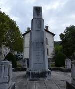 (267'348) - Kriegsdenkmal von 1914 - 1918 am 20. September 2024 in Ax-les-Thermes