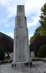 (267'350) - Kriegsdenkmal von 1914 - 1918 am 20. September 2024 in Ax-les-Thermes