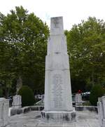 (267'351) - Kriegsdenkmal von 1914 - 1918 am 20. September 2024 in Ax-les-Thermes