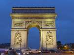 (167'032) - Der Arc de Triomphe am Abend am 16. November 2015 in Paris