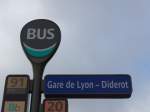 (167'378) - Bus-Haltestelle - Paris, Gare de Lyon - Diderot - am 18.
