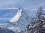 (158'409) - Das Matterhorn am 18. Januar 2015 von Zermatt aus