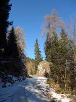(167'638) - Waldstrsschen bei Tenna am 5. Dezember 2015