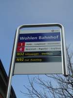 (138'061) - A-welle-Haltestelle - Wohlen, Bahnhof - am 6.
