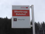 AAGS Schwyz/644611/199817---aags-haltestelle---biberbrugg-bahnhof (199'817) - AAGS-Haltestelle - Biberbrugg, Bahnhof - am 8. Dezember 2018