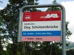 (127'964) - AFA-Haltestelle - Adelboden, Oey, Schtzenbrcke - am 11.