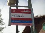 (130'370) - AFA-Haltestelle - Adelboden, Mineralquelle - am 11.