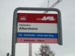 (131'126) - AFA-Haltestelle - Adelboden, Altersheim - am 28. November 2010