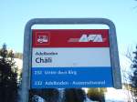 (132'106) - AFA-Haltestelle - Adelboden, Chli - am 8. Januar 2011