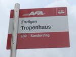 (198'070) - AFA-Haltestelle - Frutigen, Tropenhaus - am 1.