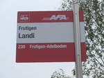 (198'072) - AFA-Haltestelle - Frutigen, Landi - am 1.