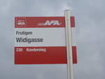 (198'075) - AFA-Haltestelle - Frutigen, Widigasse - am 1.