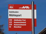 (200'229) - AFA-Haltestelle - Adelboden, Mhleport - am 25. Dezember 2018