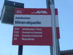 (200'237) - AFA-Haltestelle - Adelboden, Mineralquelle - am 25.