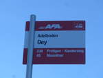 (200'244) - AFA-Haltestelle - Adelboden, Oey - am 25.