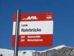 AFA Adelboden/648850/201678---afa-haltestelle---lenk-rohrbruecke (201'678) - AFA-Haltestelle - Lenk, Rohrbrcke - am 17. Februar 2019