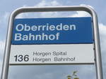 ahw-horgen/701911/217421---ahw-haltestelle---oberrieden-bahnhof (217'421) - AHW-Haltestelle - Oberrieden, Bahnhof - am 30. Mai 2020