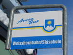(201'275) - Arosa-Bus-Haltestelle - Arosa, Weisshornbahn/Skischule - am 19.