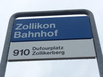 (174'581) - AZZK-Haltestelle - Zollikon, Bahnhof - am 5. September 2016