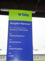 (131'726) - bls-bus-Haltestelle - Burgdorf, Bahnhof - am 28.