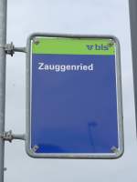 (166'235) - bls-bus-Haltestelle - Zauggenried - am 12.